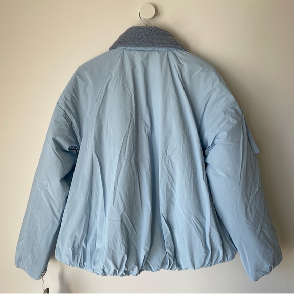 NEW Free People Outpost Bomber Jacket In Boardwalk Blue - Picture 12 of 14
